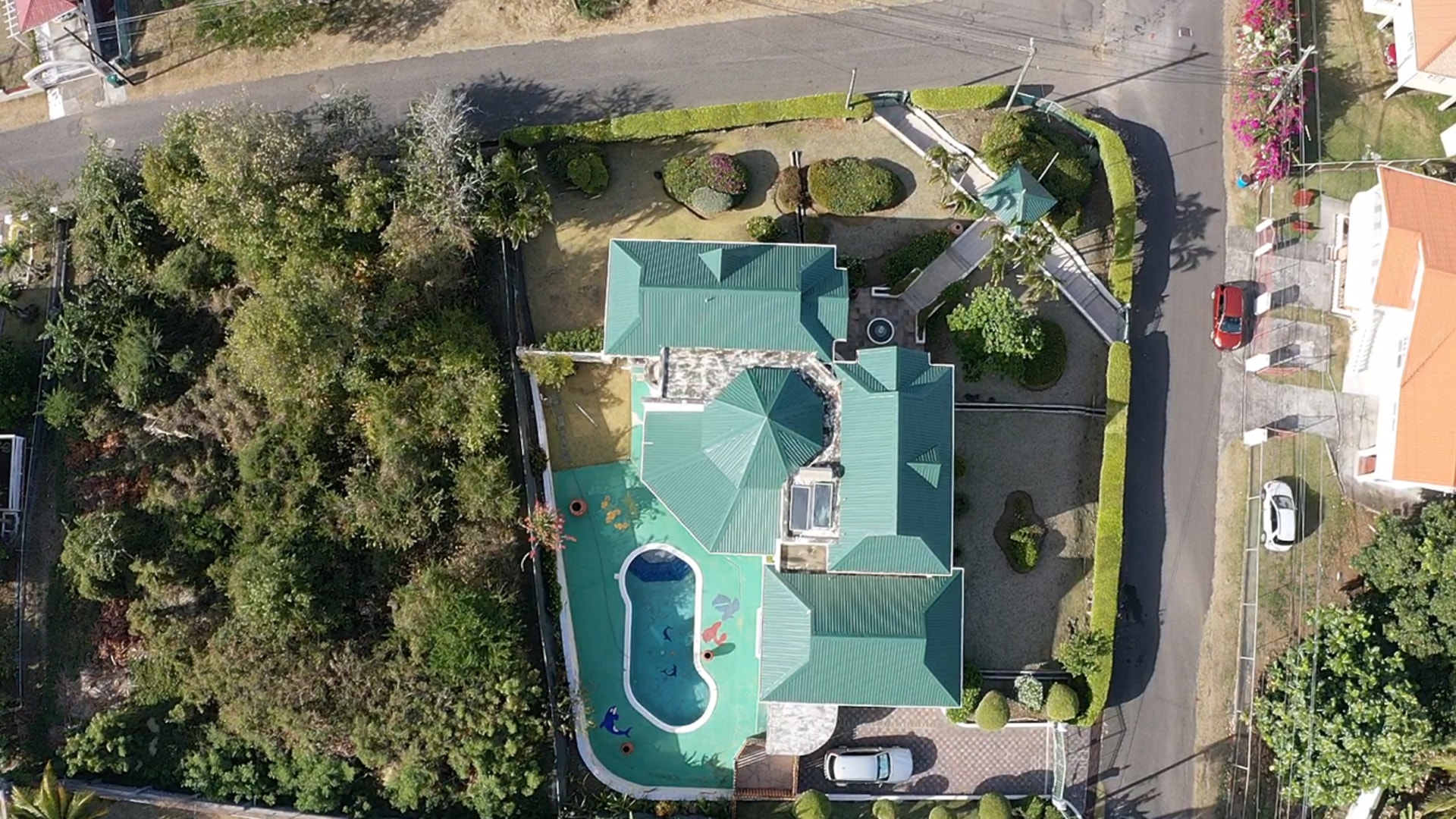 Rodney Bay, St lucia real estate villa aerial