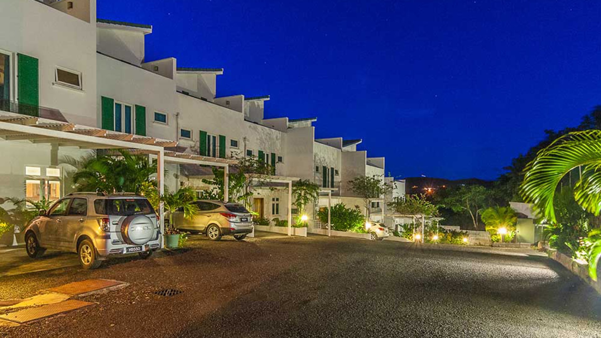 zara villas st lucia real estate night