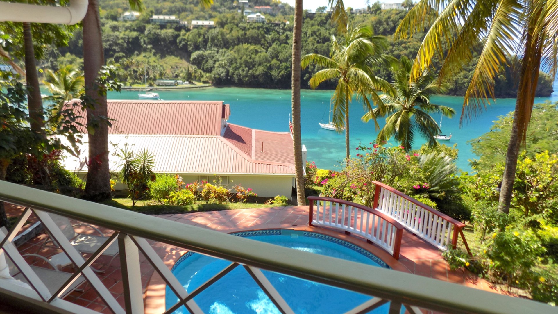 homes for sale in st lucia marigot bay pool