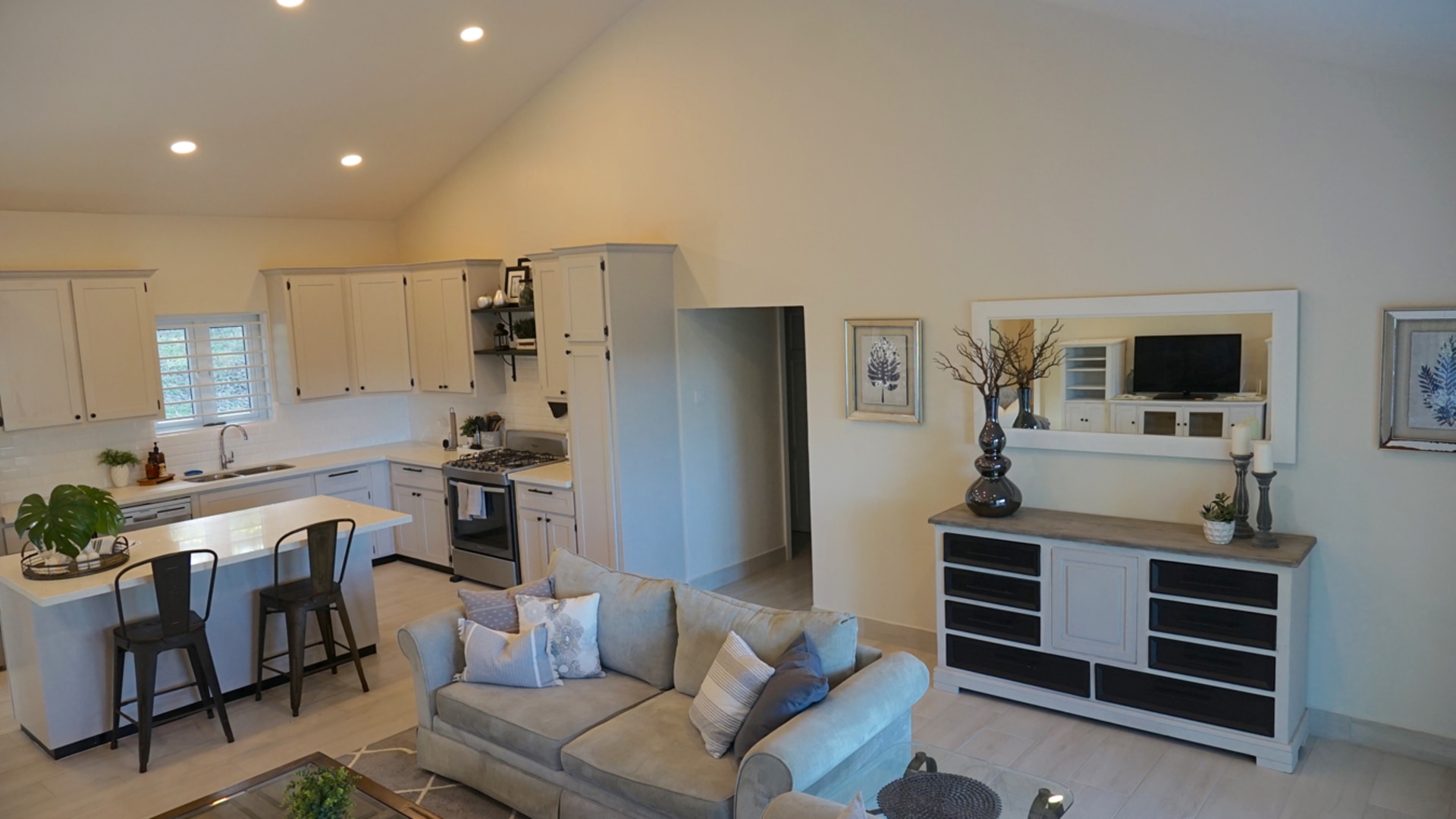 st lucia real estate lane villa open area