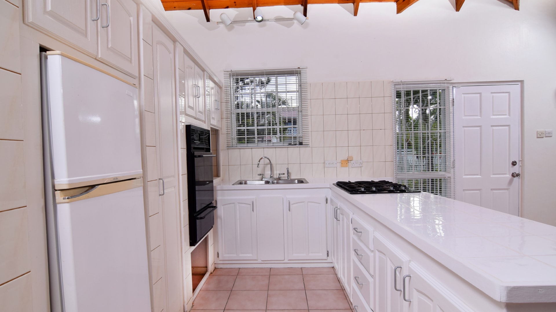 st lucia ral estate the palm villa kitchen counter
