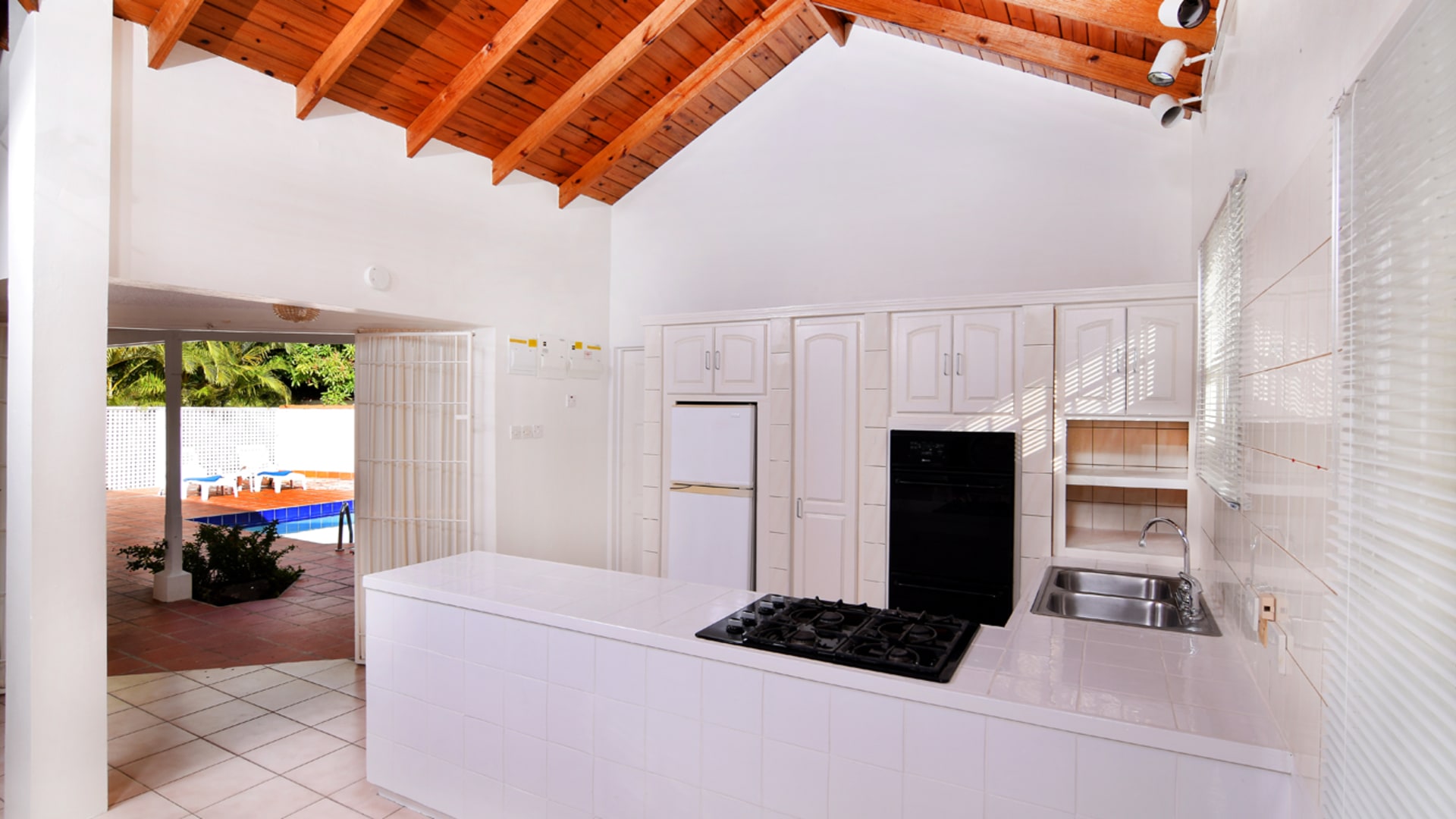 st lucia ral estate the palm villa kitchen