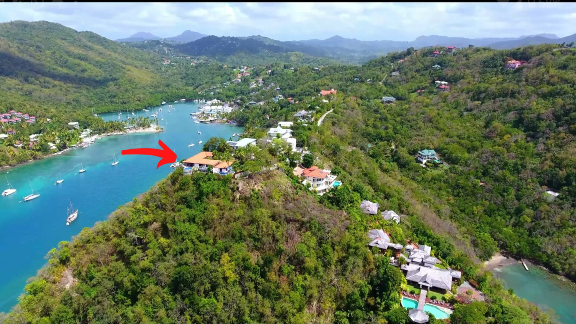 The Cliff House Overlooking Marigot Bay villa for sale