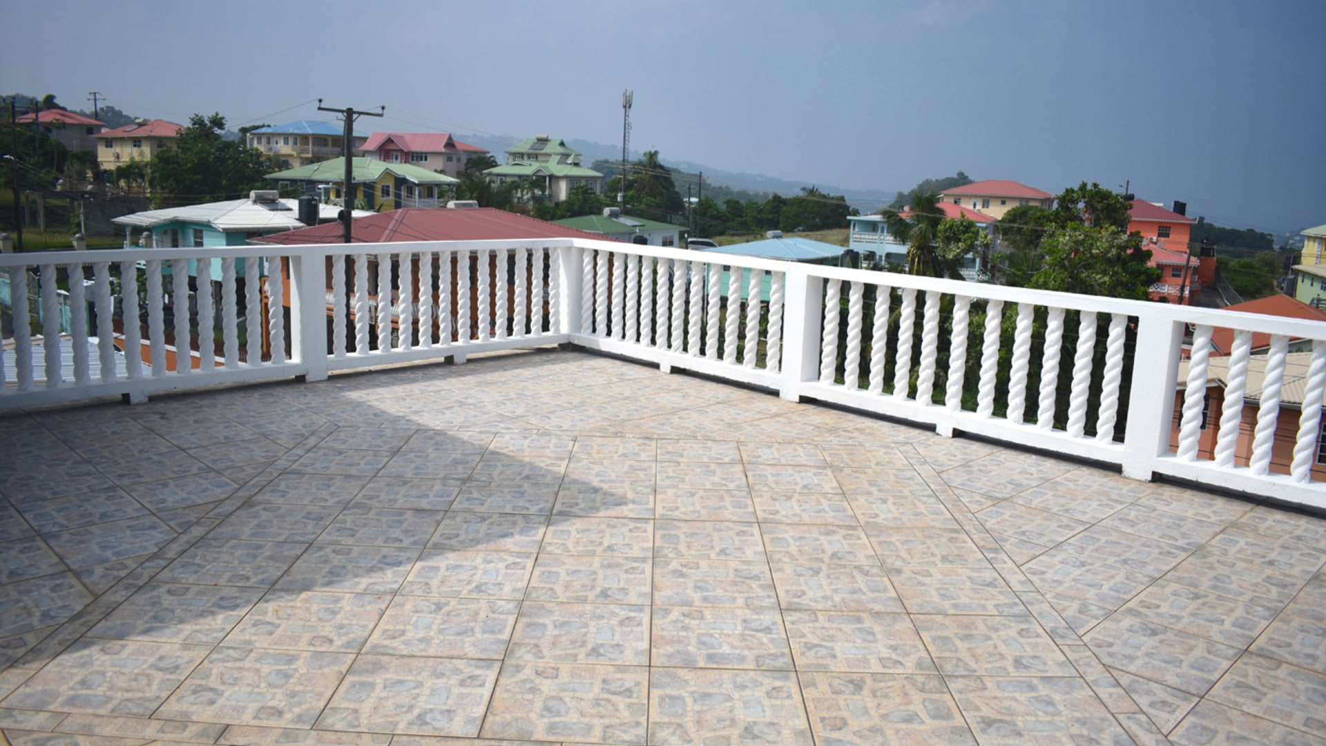House for sale in St lucia Carellie Real Estate balcony
