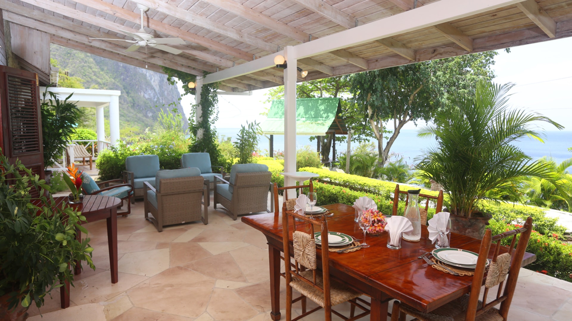 st lucia real estate dining table