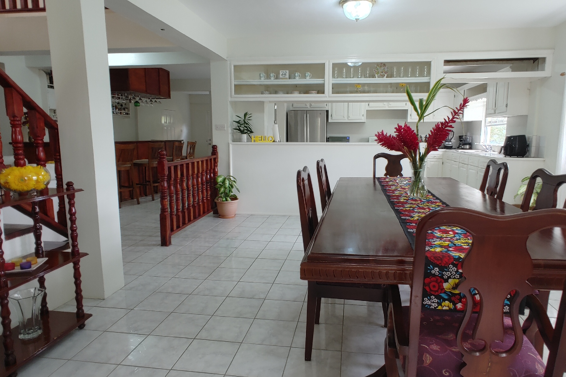 st lucia real estate 3 Bed Caribbean Home For Sale table and chairs