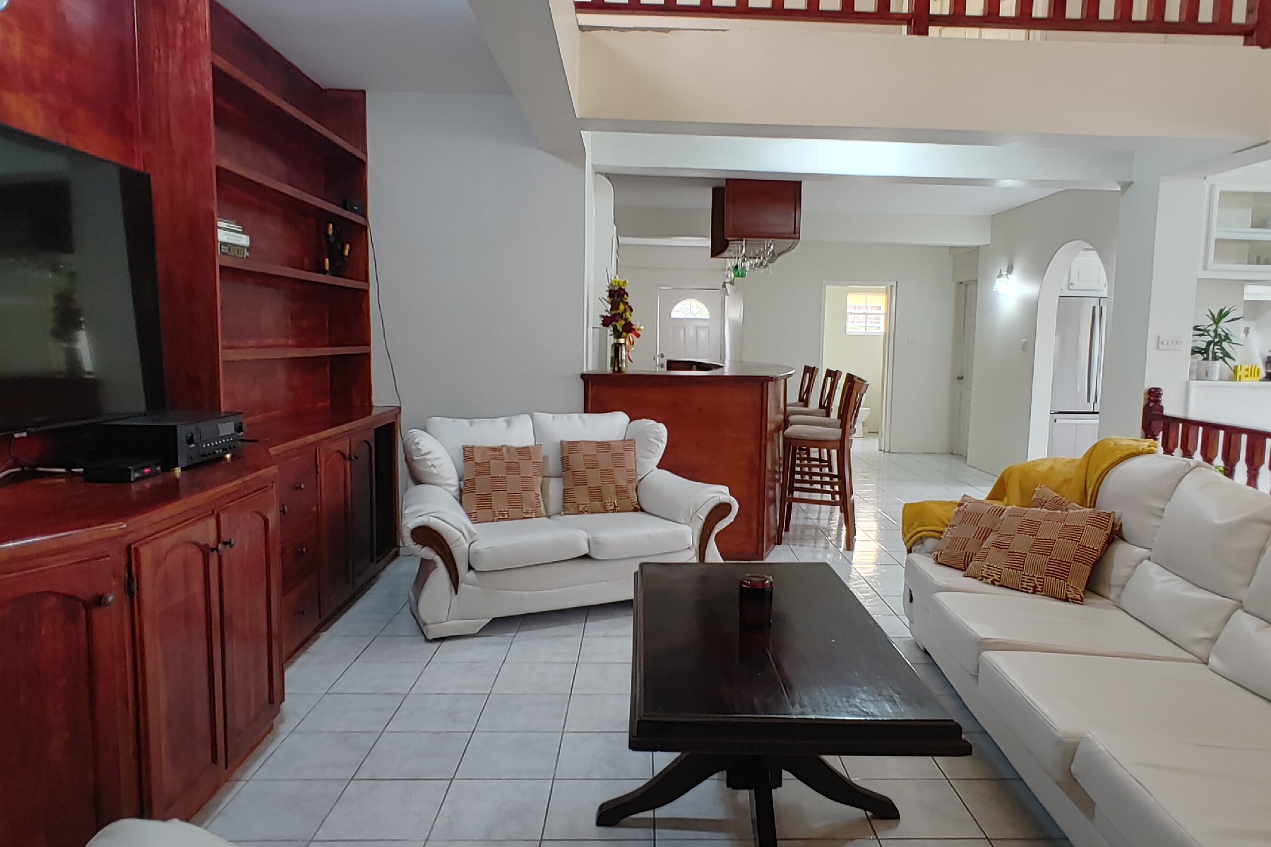 st lucia real estate 3 Bed Caribbean Home For Sale sitting room