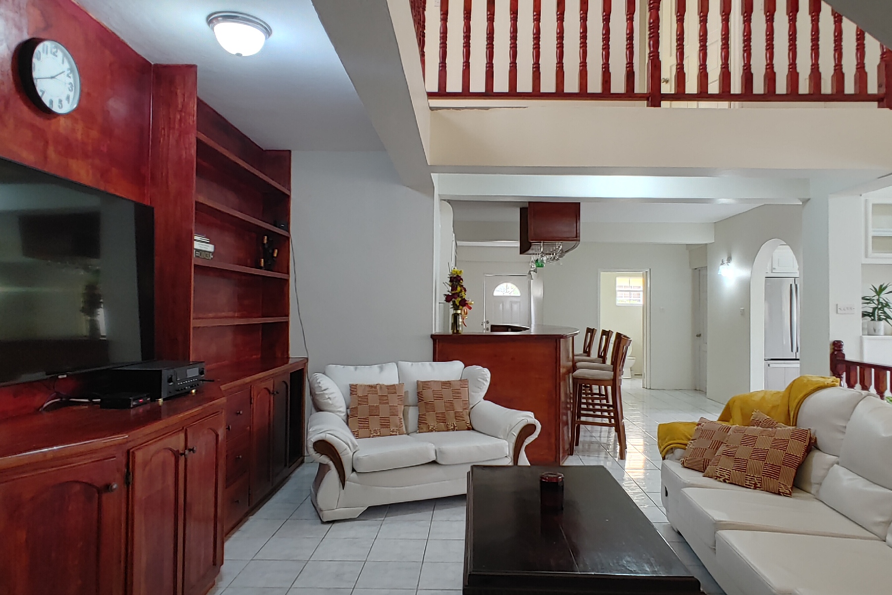 st lucia real estate 3 Bed Caribbean Home For Sale sitting