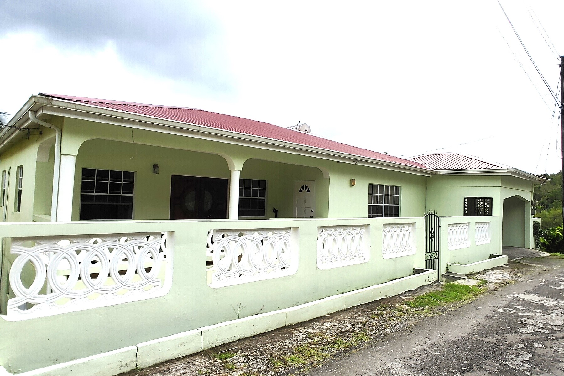 st lucia real estate 3 Bed Caribbean Home For Sale red roof