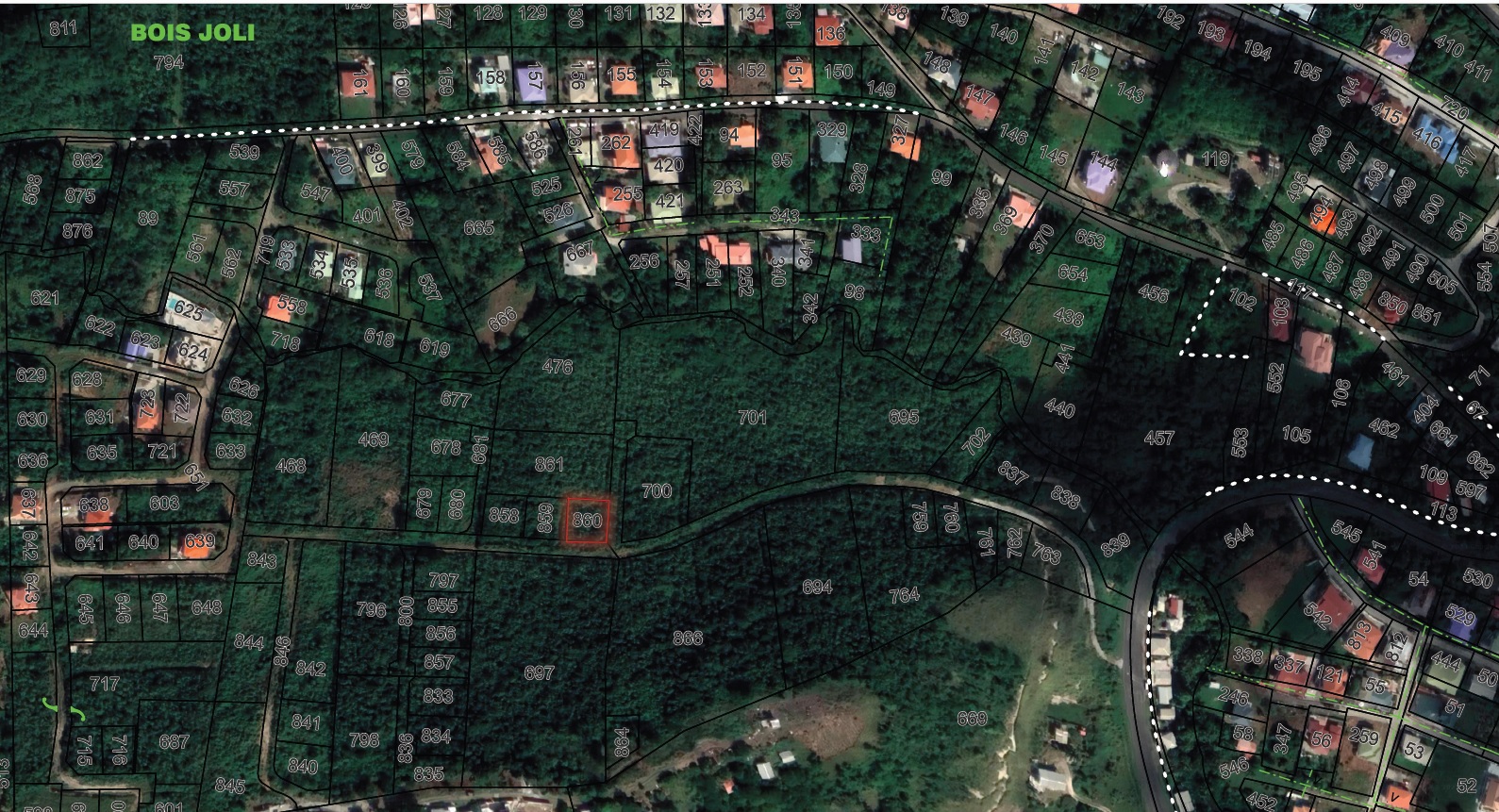Lot # 860 For Sale at Bois Joli Dennery