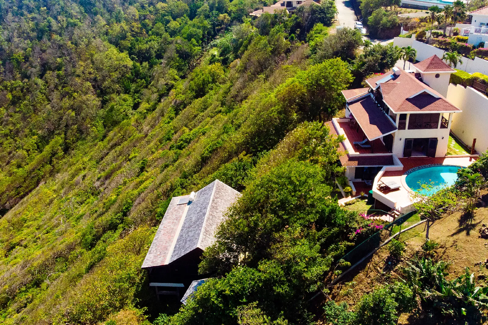 st lucia real estate Cliff Side Family Home for sale topo