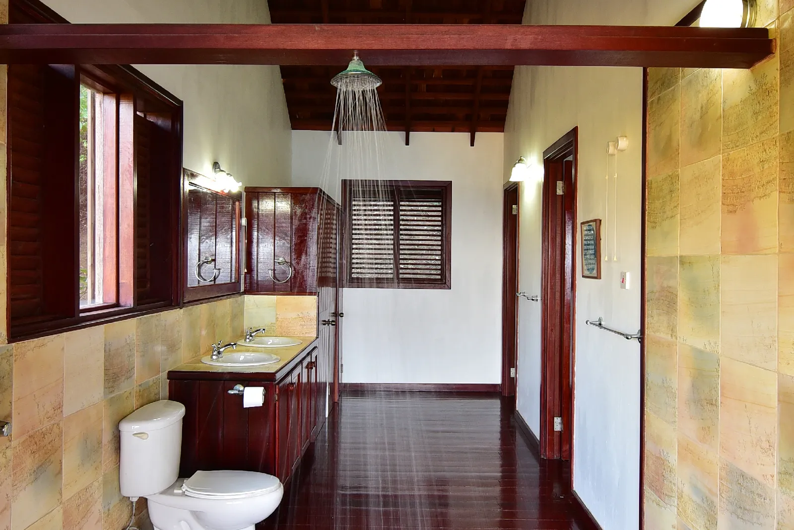st lucia real estate Cliff Side Family Home for sale shower