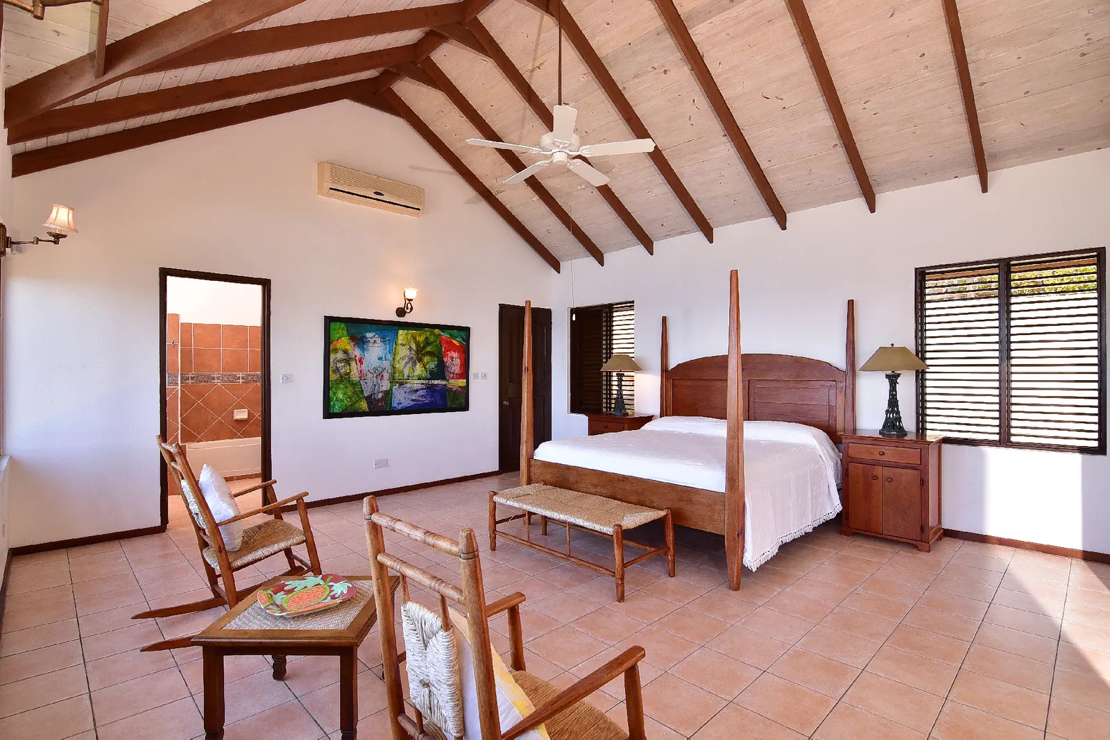 st lucia real estate Cliff Side Family Home for sale 4 poster