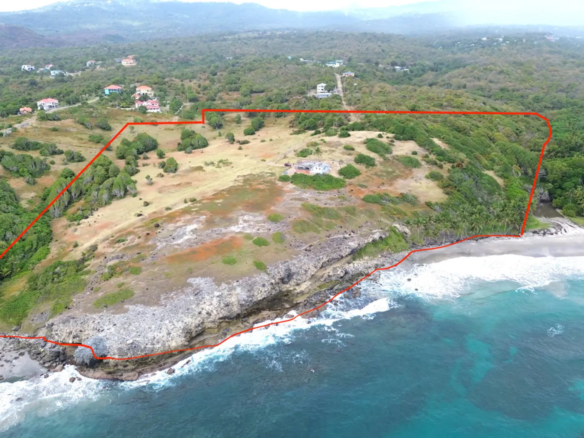 28 Acre St Lucia Beach Front Land For Sale with 2 beaches