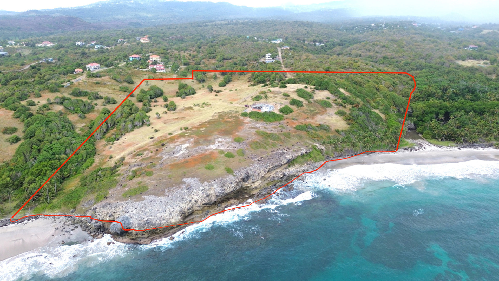 28 Acre St Lucia Beach Front Land For Sale with 2 beaches
