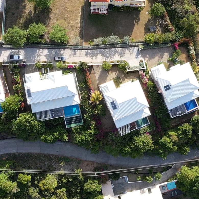 st lucia real estate 3 storey hillside home for sale