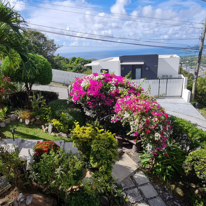 st lucia real estate Private Villa For Rent At Morne Fortune for rent castries view