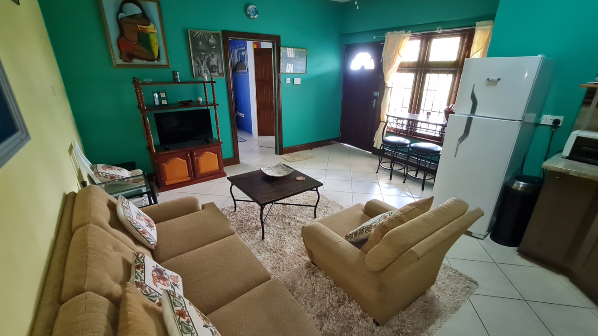 st lucia real estate Private Villa For Rent At Morne Fortune living room for rent
