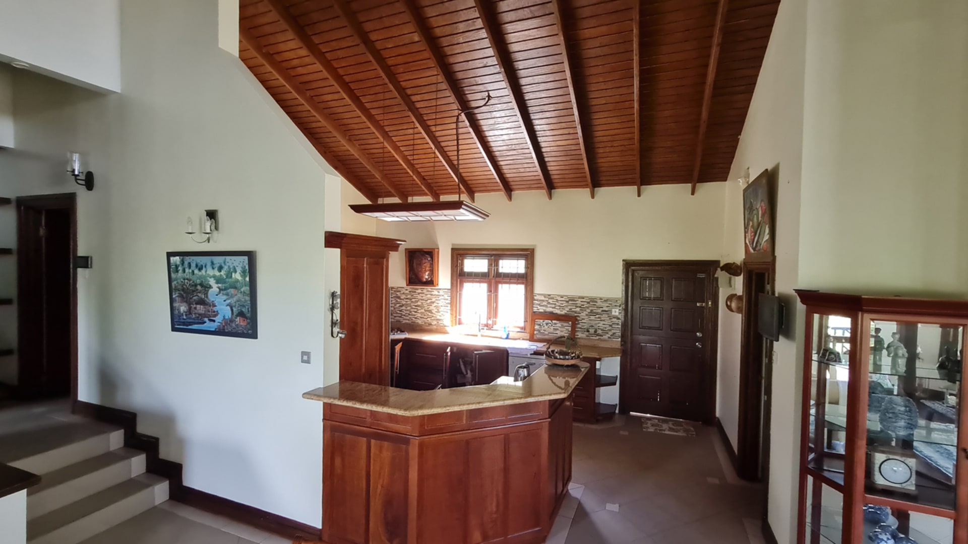 st lucia real estate Private Villa For Rent At Morne Fortune for rent kitchen
