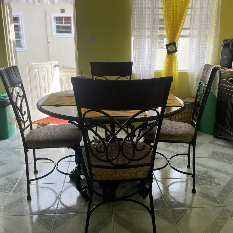 St Lucia real estate 4-Bedroom House for Sale in St. Lucia, Blackbay glass table
