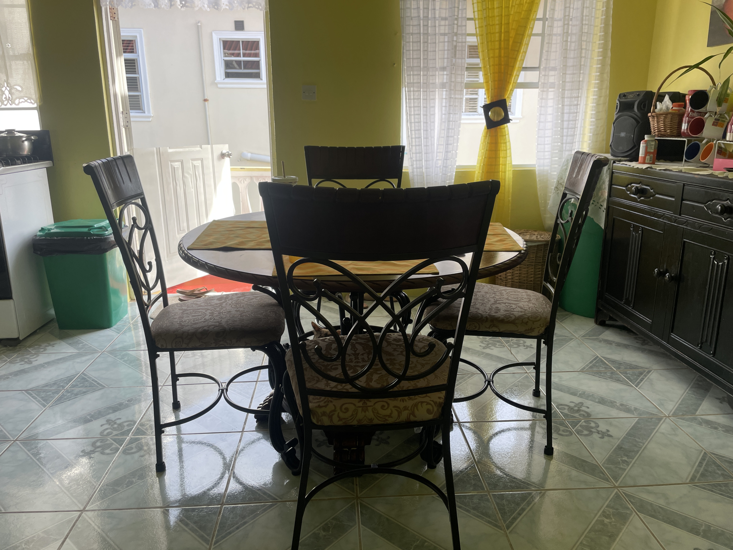 St Lucia real estate 4-Bedroom House for Sale in St. Lucia, Blackbay glass table