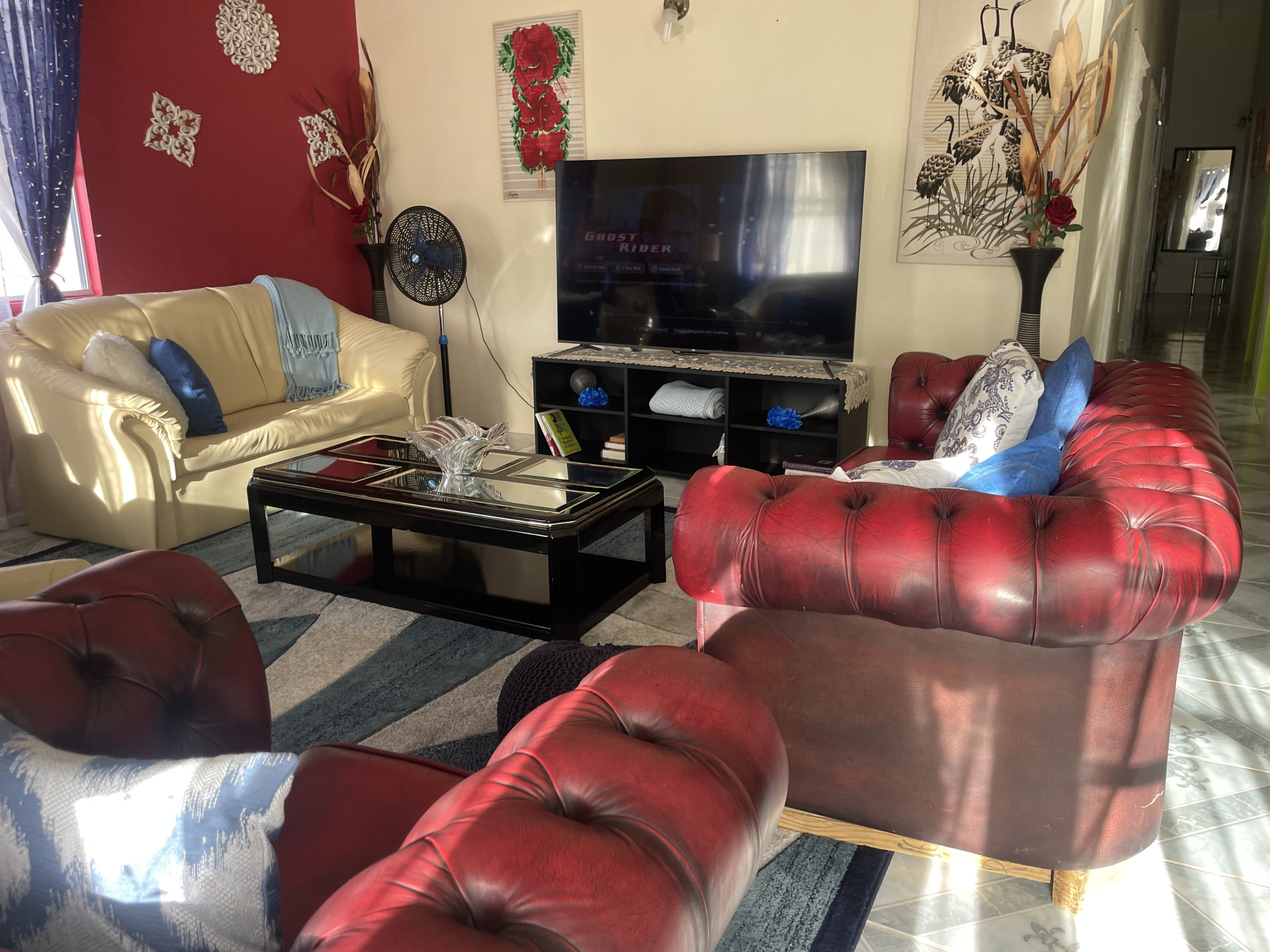 St Lucia real estate 4-Bedroom House for Sale in St. Lucia, Blackbay sofa
