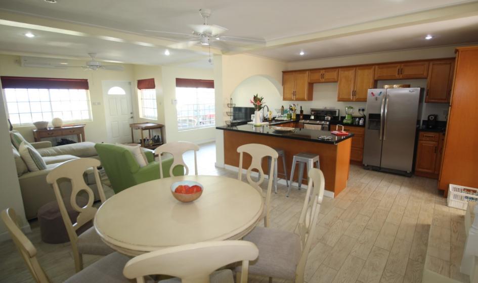 st lucia real estate Surfside Villas At Anse Galet Bay dining