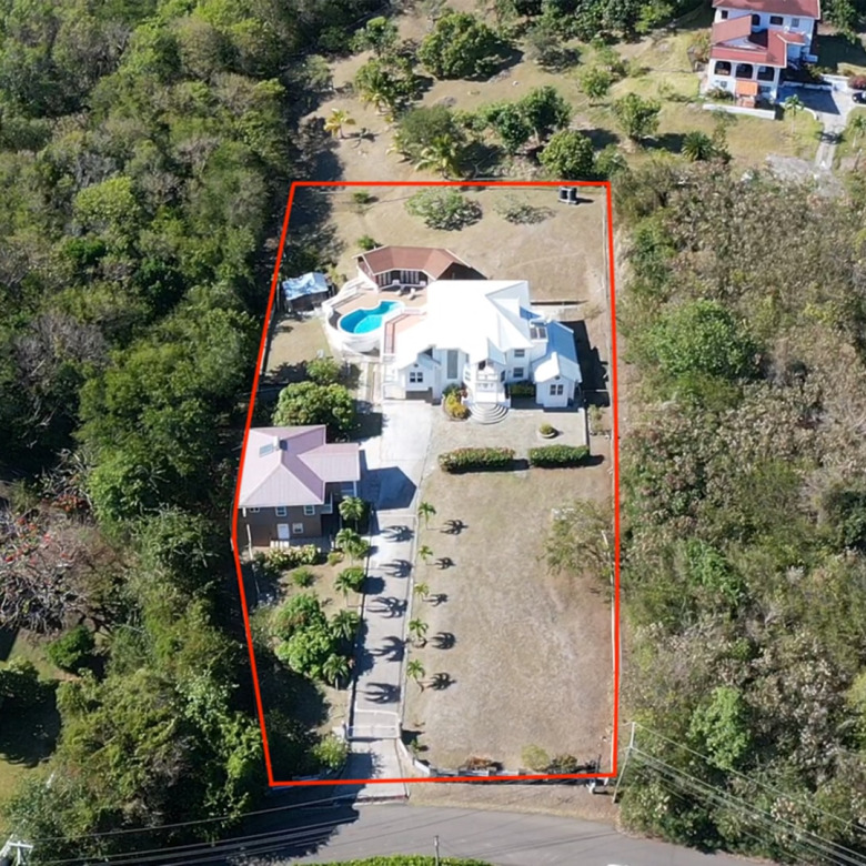St Lucia real estate Victorian Villa at Cap Estate for sale big house