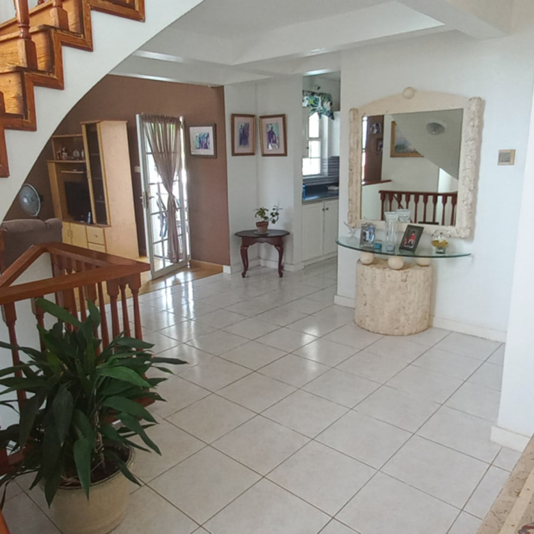 St Lucia real estate Victorian Villa at Cap Estate for sale wooden stairs