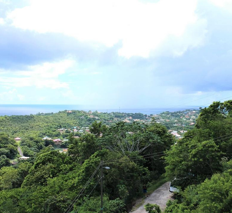 st lucia real estate Scenic Seaview Parcel in a Peaceful Environment road