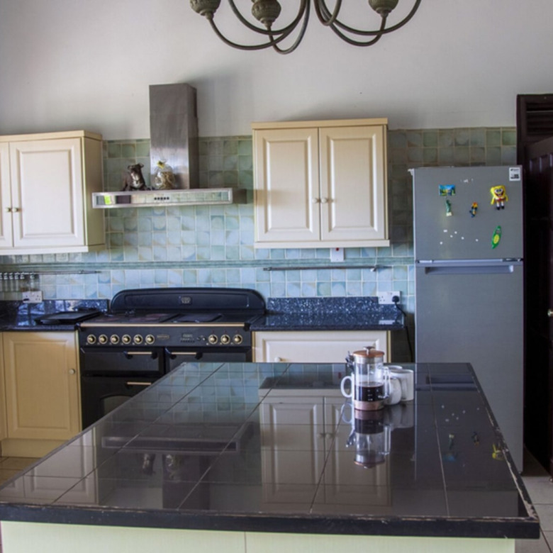 st lucia real estate Ocean View Villa Cap Estate island kitchen