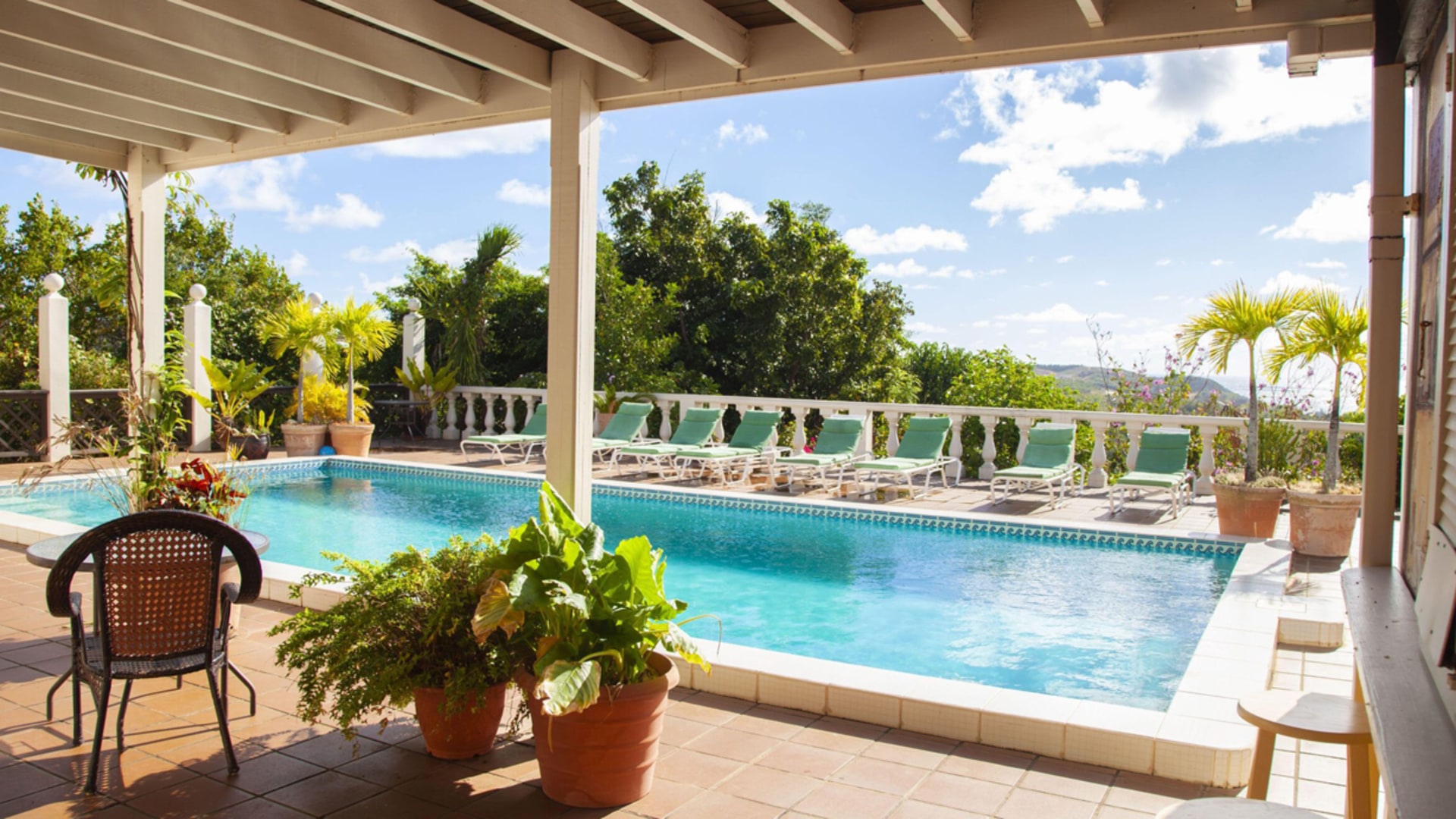 st lucia real estate Ocean View Villa Cap Estate pool