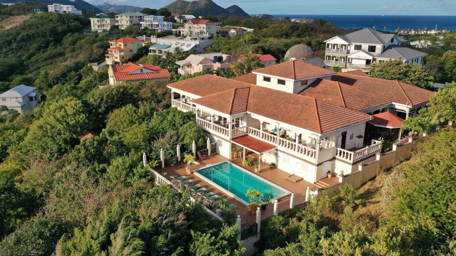 st lucia real estate Ocean View Villa Cap Estate view