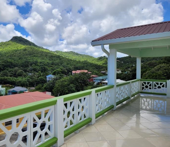 st lucia real estate 3 Bedroom House For Sale in Rodney Heights varandah