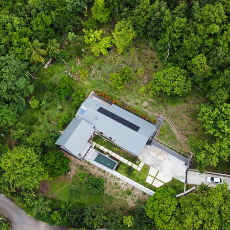 house and land in st lucia aeriall
