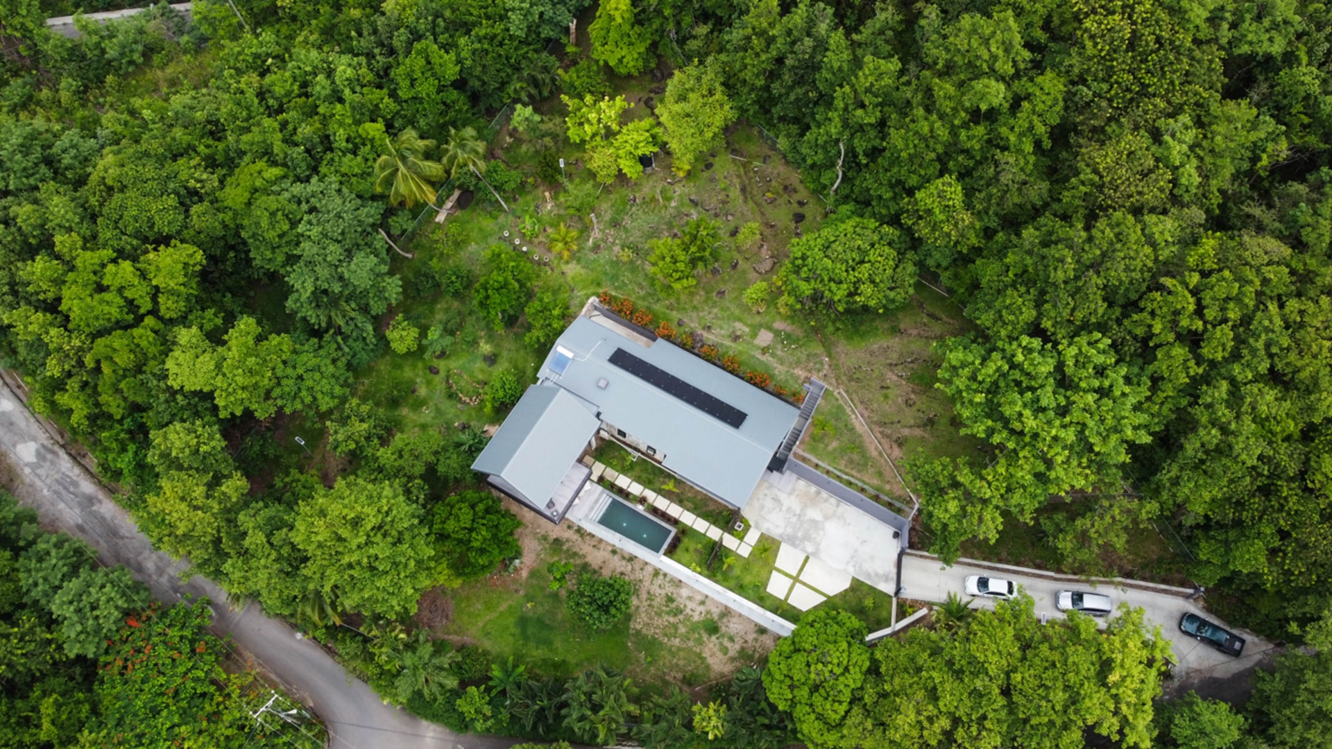 house and land in st lucia aeriall