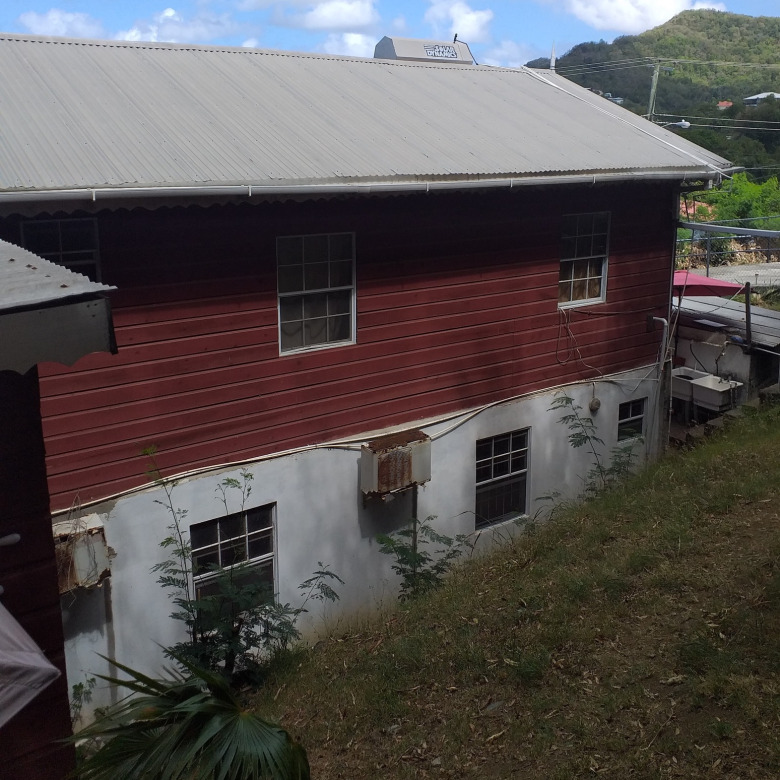 St Lucia real estate House for Sale in Bois D'Orange back yard