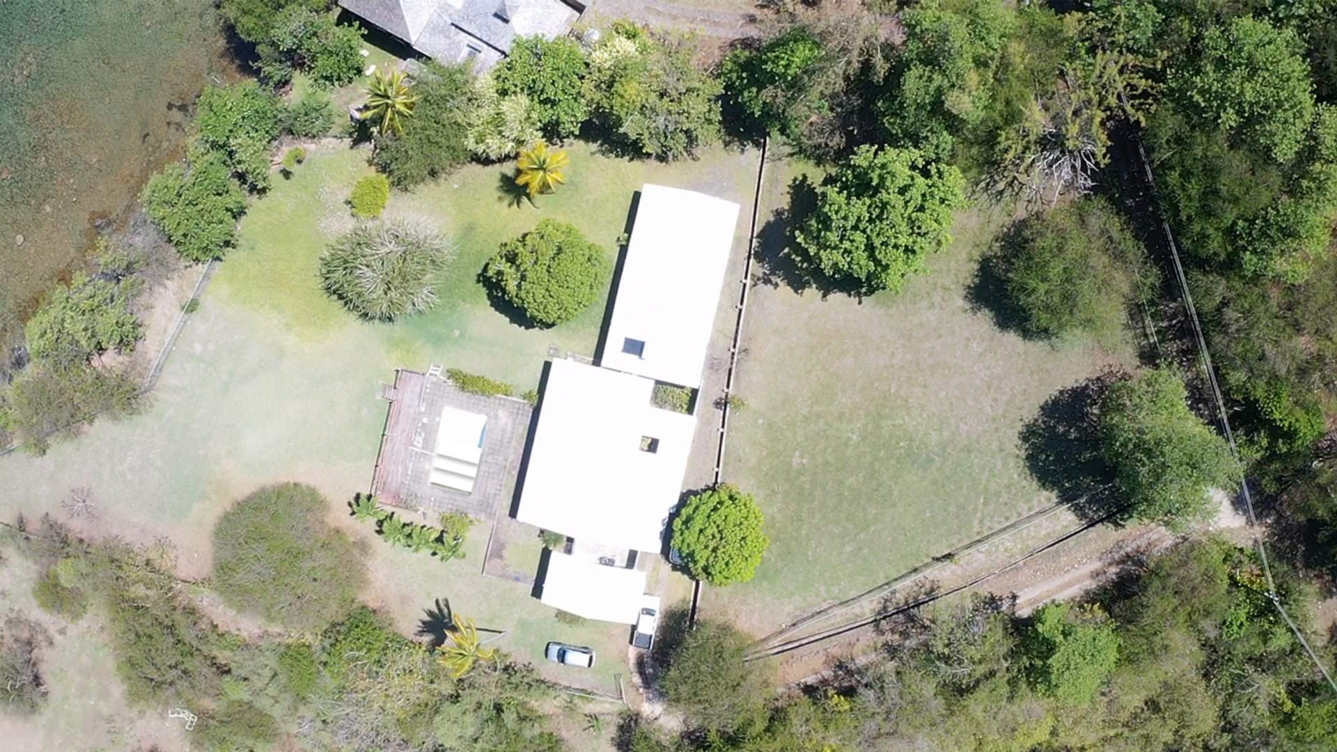 house and land in st lucia garden aerial