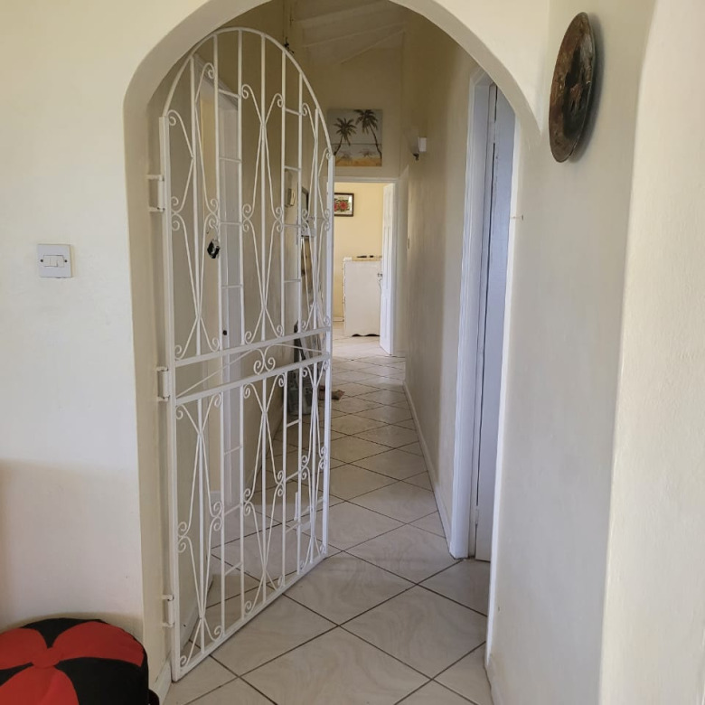 st lucia real estate 3 Bedroom House Close to Gablewoods For Rent metal gate