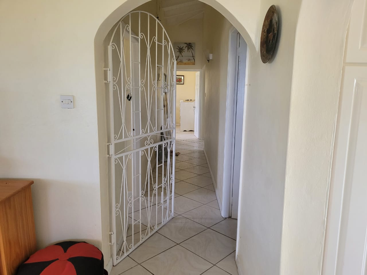 st lucia real estate 3 Bedroom House Close to Gablewoods For Rent metal gate