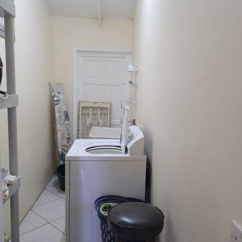 st lucia real estate 3 Bedroom House Close to Gablewoods For Rent laundary