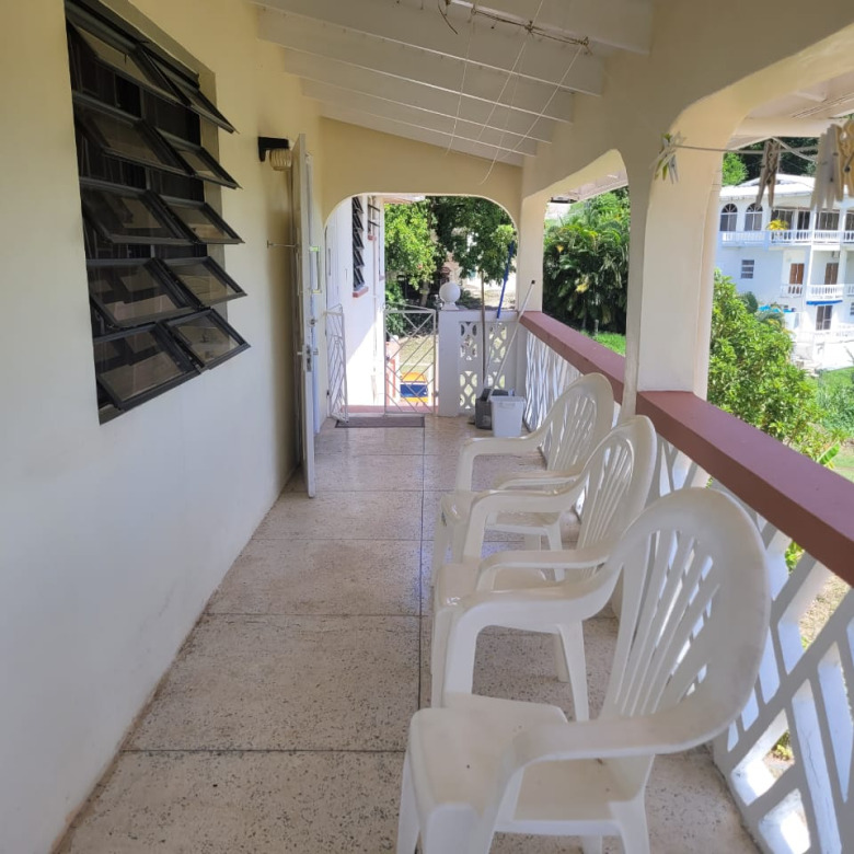 st lucia real estate 3 Bedroom House Close to Gablewoods For Rent balcony