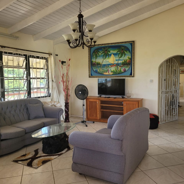 st lucia real estate 3 Bedroom House Close to Gablewoods For Rent living room
