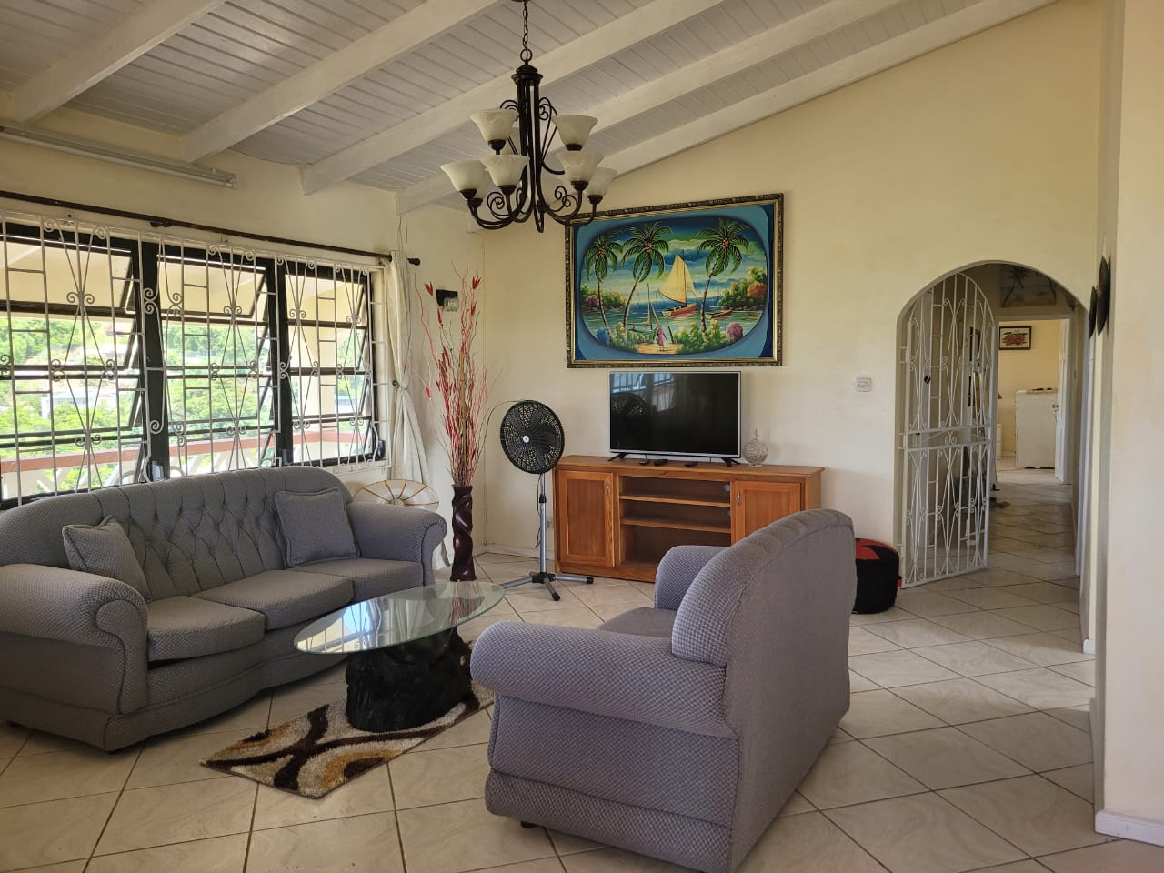 st lucia real estate 3 Bedroom House Close to Gablewoods For Rent living room