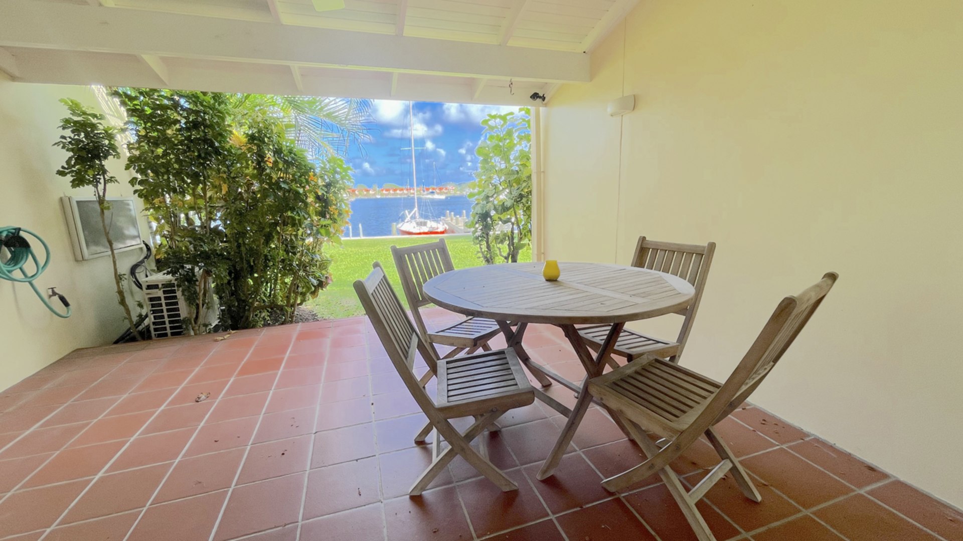 Bayview Townhouse For Sale in Rodney Bay St Lucia real estate patio