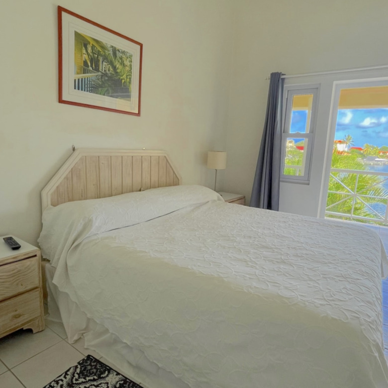 Bayview Townhouse For Sale in Rodney Bay St Lucia bed view