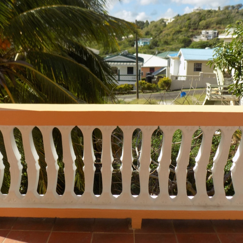 St Lucia real estate BEAUSEJOUR 3-BED HOUSE FOR RENT balcony