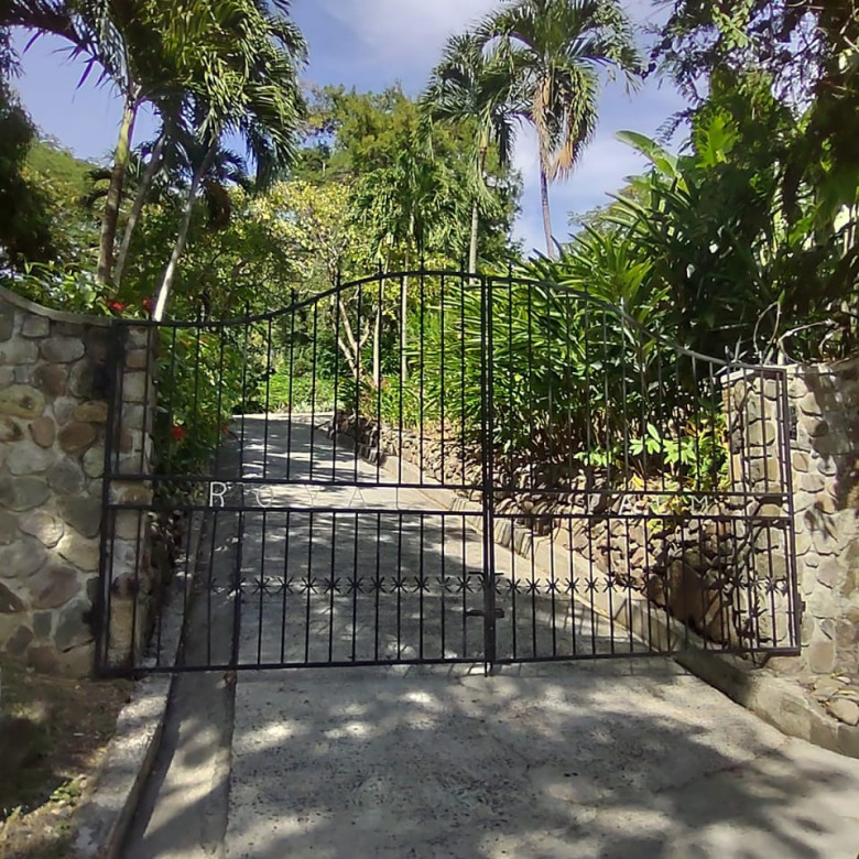 St Lucia real estate Luxury Eco Property Soufriere St Lucia for sale gate entrance