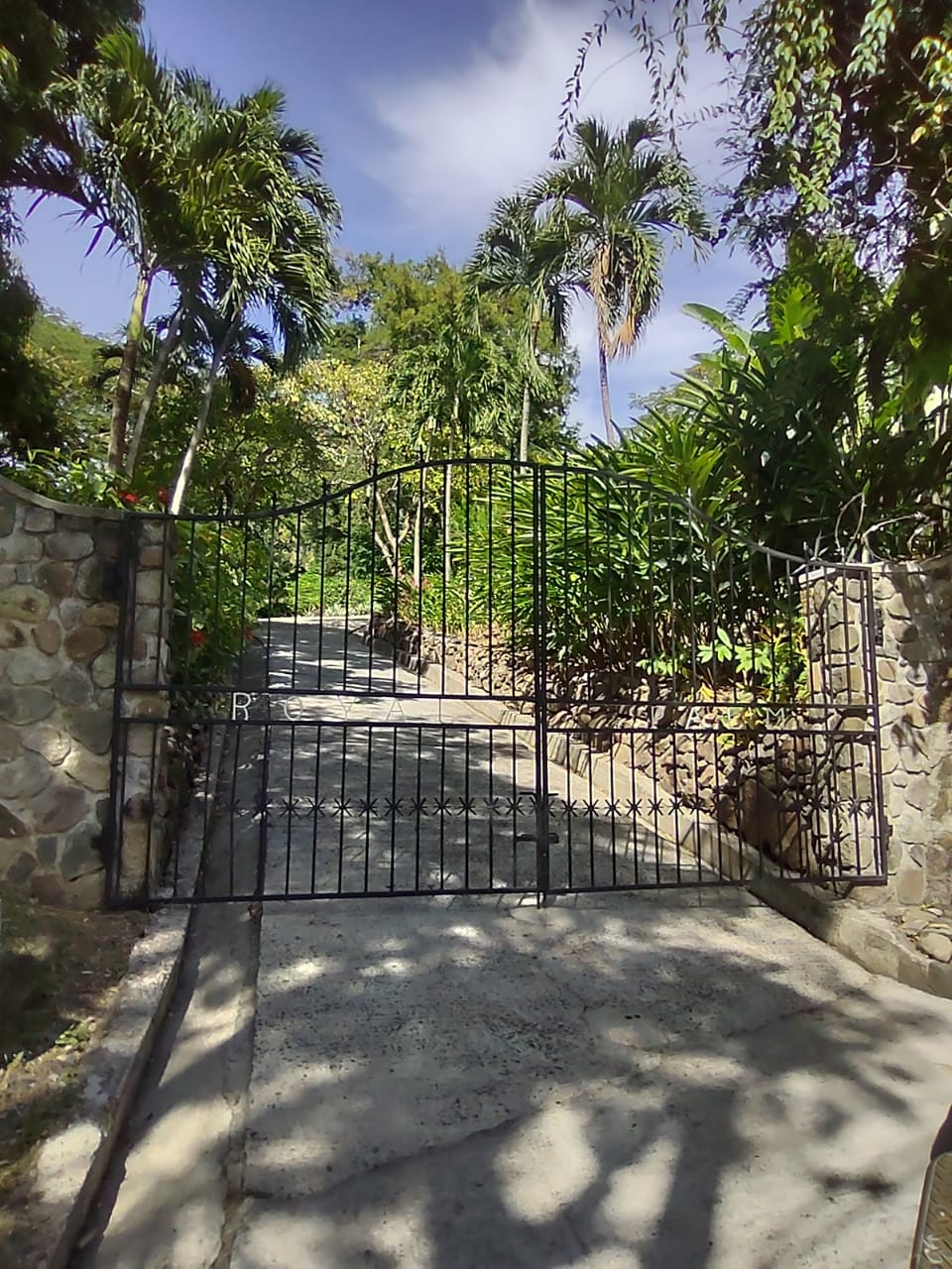 St Lucia real estate Luxury Eco Property Soufriere St Lucia for sale gate entrance