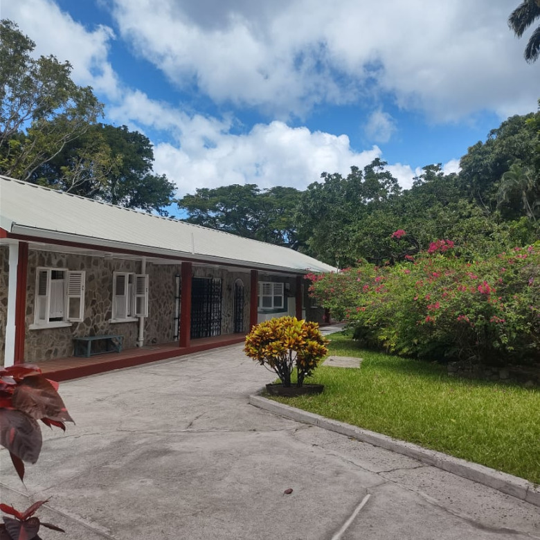 St Lucia real estate Luxury Eco Property Soufriere St Lucia for sale driveway